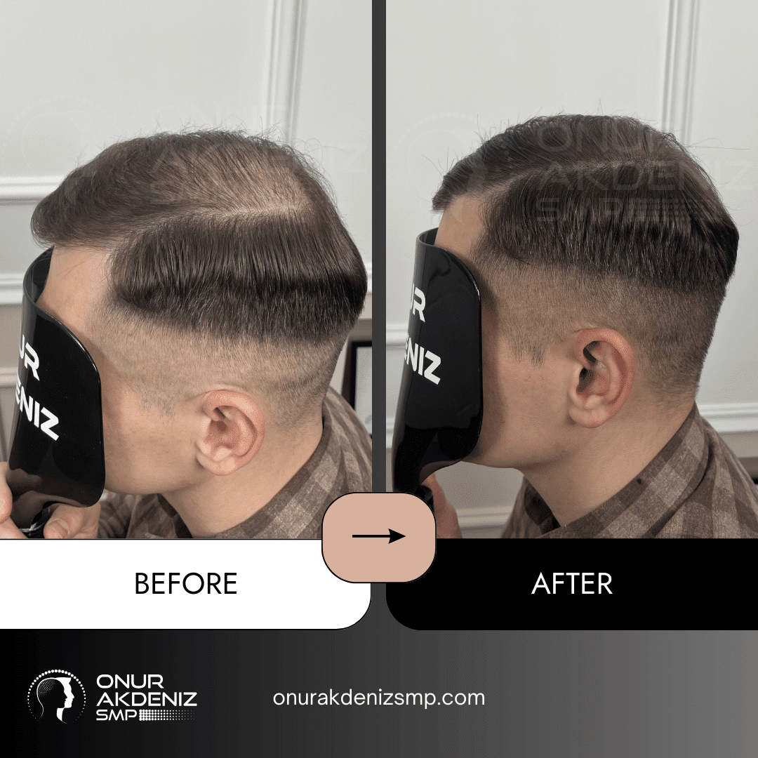 Onur Akdeniz SMP 111 Before and After Hair Densification for Men Onur Akdeniz SMP Istanbul Turkey 60